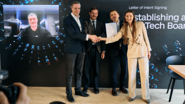 Mykhailo Fedorov, Deputy Prime Minister of Ukraine for Innovation, Education, Science and Technology — Minister of Digital Transformation of Ukraine, Markus Richter, State Secretary at Germany’s Federal Ministry of the Interior and Federal Government Commissioner for Information Technology, Manuel Kilian, Managing Director of the Global Government Technology Centre in Berlin, Zoya Lytvyn Head of the GovTech Centre in Kyiv, Victor Liakh President of the East Europe Foundation (EEF), Mark Boris Andrijanič, Vice President for International Business and Policy at Kumo.AI and Slovenia’s first Minister of Digital Transformation. Mykhailo Fedorov, Deputy Prime Minister of Ukraine for Innovation, Education, Science and Technology — Minister of Digital Transformation of Ukraine, Markus Richter, State Secretary at Germany’s Federal Ministry of the Interior and Federal Government Commissioner for Information Technology, Manuel Kilian, Managing Director of the Global Government Technology Centre in Berlin, Zoya Lytvyn Head of the GovTech Centre in Kyiv, Victor Liakh President of the East Europe Foundation (EEF), Mark Boris Andrijanič, Vice President for International Business and Policy at Kumo.AI and Slovenia’s first Minister of Digital Transformation.