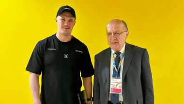 Mykhailo Fedorov, First Deputy Prime Minister of Ukraine — Minister of Digital Transformation of Ukraine, Andrius Kubilius, EU Commissioner for Defence and Space. Mykhailo Fedorov, First Deputy Prime Minister of Ukraine — Minister of Digital Transformation of Ukraine, Andrius Kubilius, EU Commissioner for Defence and Space.